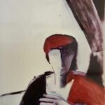 1989 Autoportrait huile sur toile 85x122 cm.